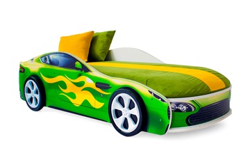 Кровать-машина детская Бондимобиль зеленый в Черкесске