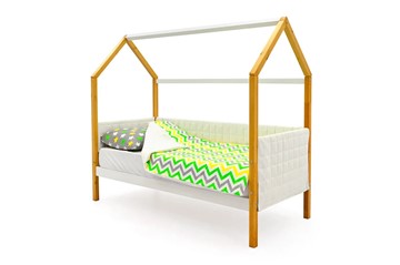 Детская кровать-домик «Svogen белая-дерево» мягкая в Черкесске