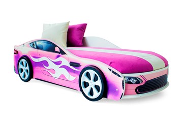 Кровать-машина Бондимобиль розовый в Черкесске