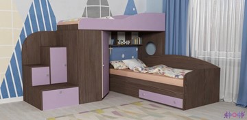 Детская кровать-шкаф Кадет-2, корпус Бодего, фасад Ирис в Черкесске