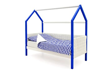 Кровать-домик в детскую «Svogen сине-белый» мягкая в Черкесске