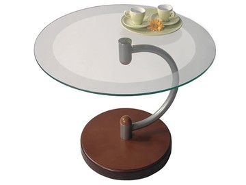Стеклянный столик Дуэт 13Н (металлик средне-коричневый) в Черкесске