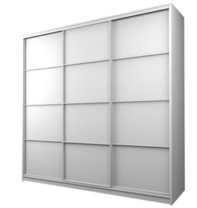 Шкаф 3-х дверный MAX МШ-23-6-24-111, Профиль Белый/Цвет Белый в Черкесске