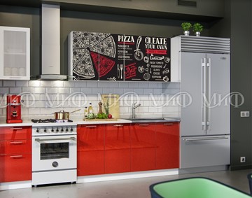 Кухонный гарнитур фотопечать Пицца 2,0 в Черкесске