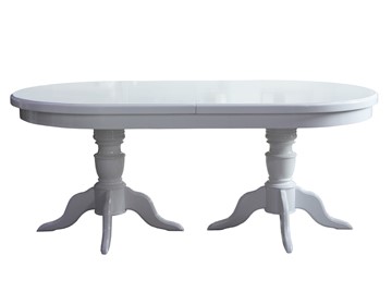 Овальный стол на кухню 3,0(3,5)х1,1 на двух тумбах, (стандартная покраска) в Черкесске