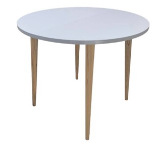 Кухонный раздвижной круглый стол Creo-line Серый камень 90*90 см ЛДСП в Черкесске