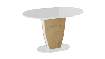 Раздвижной стол Монреаль тип 1 (Белый глянец/Бунратти) в Черкесске