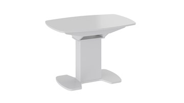 Стеклянный обеденный стол Портофино (СМ(ТД)-105.01.11(1)), цвет  Белый глянец/Стекло белое в Черкесске