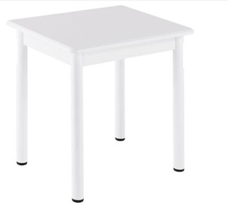 Кухонный пристенный стол НСПА-07 МДФ, белый МДФ/белое дерево/36 прямые трубки белый в Черкесске