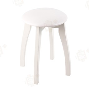Обеденный стул Луго, аттика белый, каркас массив белый в Черкесске