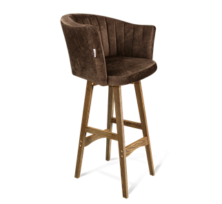 Барный стул SHT-ST42-1 / SHT-S65 (кофейный трюфель/дуб брашированный коричневый) в Черкесске