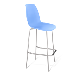 Барный стул SHT-ST29/S29 (голубой pan 278/хром лак) в Черкесске