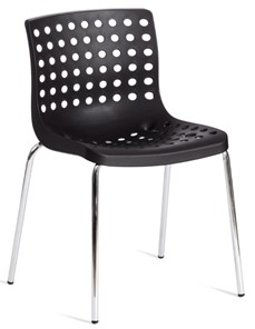 Кухонный стул SKALBERG (mod. C-084-A) 46х56х79 Black (черный) / Chrome (хром) арт.19258 в Черкесске