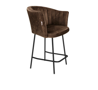 Полубарный стул SHT-ST42-1 / SHT-S29P-1 (кофейный трюфель/черный муар) в Черкесске