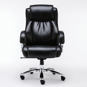 Кресло компьютерное Brabix Premium Status HD-003 (рециклированная кожа, хром, черное) 531821 в Черкесске
