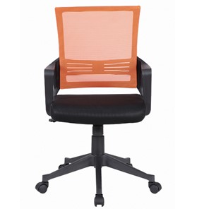Кресло Brabix Balance MG-320 (с подлокотниками, комбинированное черное/оранжевое) 531832 в Черкесске