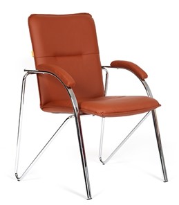 Кресло CHAIRMAN 850 Экокожа Terra 111 коричневая в Черкесске