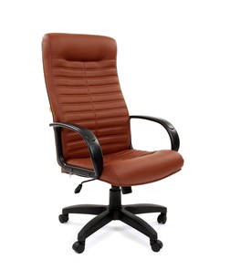 Офисное кресло CHAIRMAN 480 LT, экокожа, цвет коричневый в Черкесске
