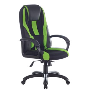 Компьютерное кресло Brabix Premium Rapid GM-102 (экокожа/ткань, черное/зеленое) 532419 в Черкесске