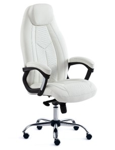 Офисное кресло BOSS Lux, кож/зам, белый, арт.15307 в Черкесске