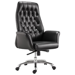 Офисное кресло BRABIX PREMIUM "Legacy EX-750", синхромеханизм, алюминий, экокожа, черное, 532492 в Черкесске