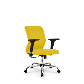 Кресло офисное SU-Mr-4/подл.200/осн.003 желтый в Черкесске