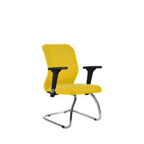 Кресло офисное SU-Mr-4/подл.200/осн.007 желтый в Черкесске