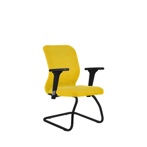 Кресло компьютерное SU-Mr-4/подл.200/осн.008 желтый в Черкесске