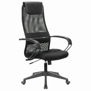 Компьютерное кресло Brabix Premium Stalker EX-608 PL (ткань-сетка/кожзам, черное) 532090 в Черкесске