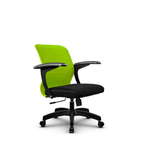 Кресло компьютерное SU-M-4/подл.160/осн.001, Зеленый/Черный в Черкесске