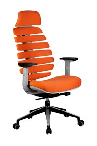Компьютерное кресло Riva Chair SHARK (Оранжевый/серый) в Черкесске