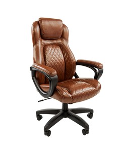 Кресло CHAIRMAN 432, экокожа, цвет коричневый в Черкесске