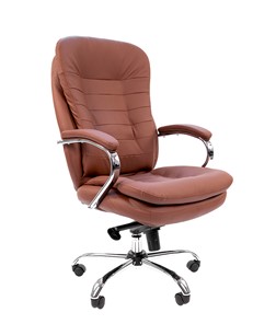 Офисное кресло CHAIRMAN 795 экокожа, цвет коричневый в Черкесске