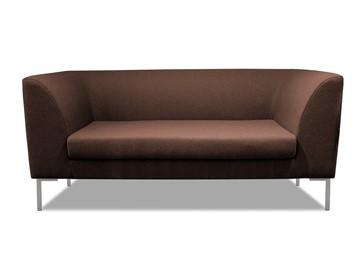 Мягкий офисный диван Сиеста 2-местный, ткань Bahama / шоколад в Черкесске