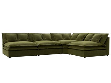 Угловой диван Лига-040, Зеленый (микровельвет) в Черкесске