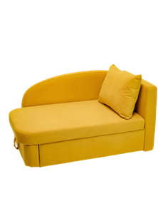 Мягкий диван правый Тедди желтый в Черкесске