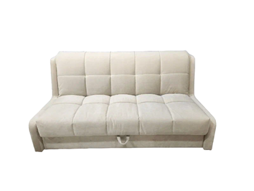 Прямой диван Аккордеон-Кровать 1,55 с каретной утяжкой, клетка (ППУ) в Черкесске