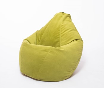 Кресло-мешок Груша малое, велюр однотон, травянное в Черкесске