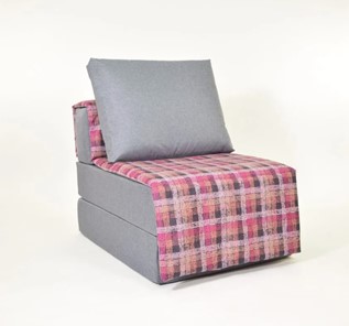 Бескаркасное кресло-кровать Харви, серый - квадро в Черкесске