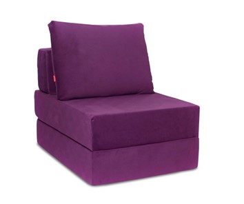 Бескаркасное кресло Окта, велюр фиолетовый в Черкесске