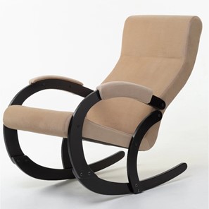 Кресло-качалка в гостиную Корсика, ткань Amigo Beige 34-Т-AB в Черкесске