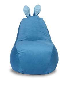 Кресло-игрушка Зайка (короткие уши), синий в Черкесске