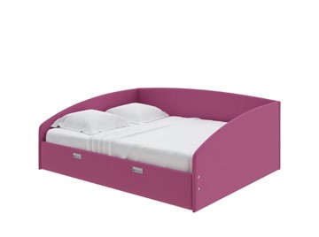 Двуспальная кровать Bono 160х200, Рогожка (Savana Berry) в Черкесске