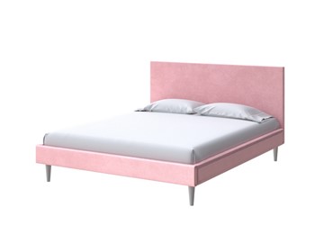 Кровать спальная Claro 160х200, Велюр (Casa Жемчужно-розовый) в Черкесске