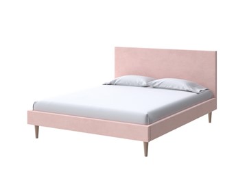Двуспальная кровать Claro 160х200, Велюр (Ultra Розовый мусс) в Черкесске