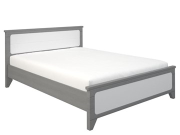 Кровать 2-спальная Боринское Соня 1400, Серый/Белый в Черкесске