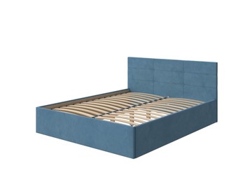 Кровать двуспальная Vector Plus 180х200, Велюр (Monopoly Прованский синий (792)) в Черкесске