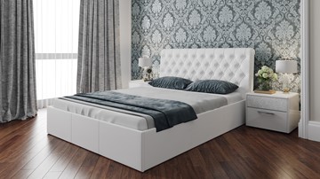 Кровать с механизмом 2-спальная Скарлет (Белая) в Черкесске
