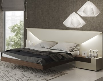 Кровать полутороспальная Elena с подсветкой (160x200) в Черкесске