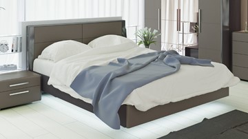 Кровать спальная Наоми 1600, цвет Фон серый, Джут СМ-208.01.01 в Черкесске